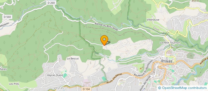 localisation de l'entreprise SCI LA PEPINIERE  PRIVAS