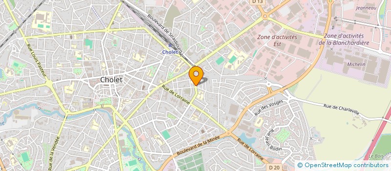 localisation de l'entreprise SCI LA PEPINIERE DES CHENES  CHOLET