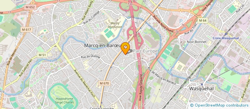 localisation de l'entreprise SCI LA PEPITE à MARCQ-EN-BARŒUL