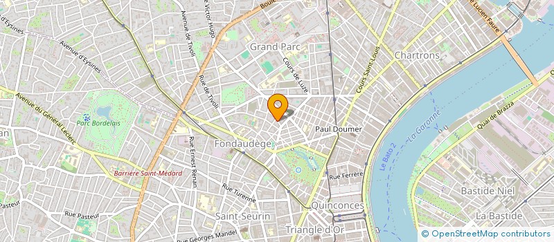 localisation de l'entreprise SCI LA PEPITE  BORDEAUX