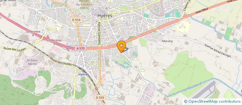 localisation de l'entreprise SCI LA PEPITE à HYERES