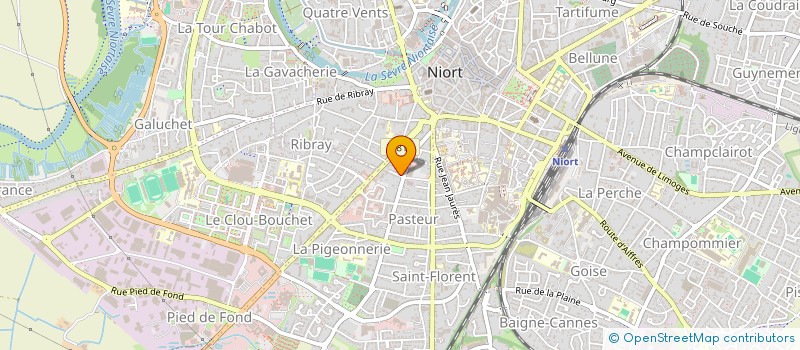 localisation de l'entreprise SCI LA PEQUE A  NIORT