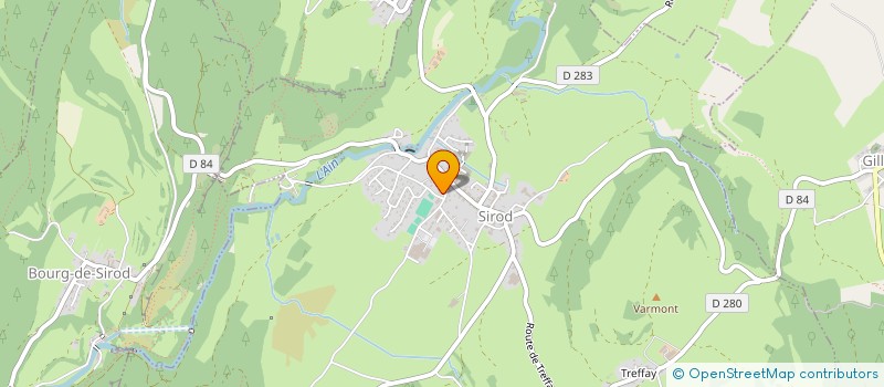 localisation de l'entreprise SCI LA PERCEE  SIROD