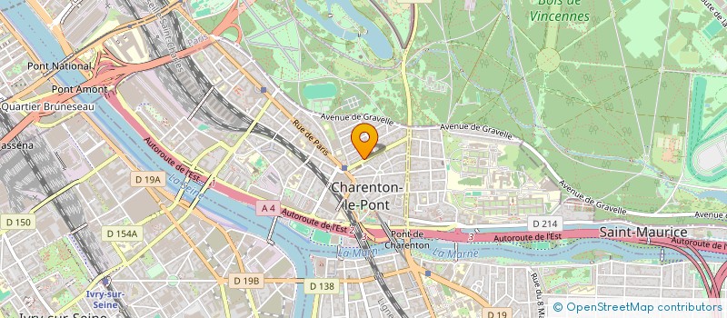 localisation de l'entreprise SCI LA PERDRIELLE  CHARENTON-LE-PONT