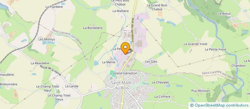 localisation de l'entreprise SCI LA PERDRIETTE  SAINT-MALO-DU-BOIS