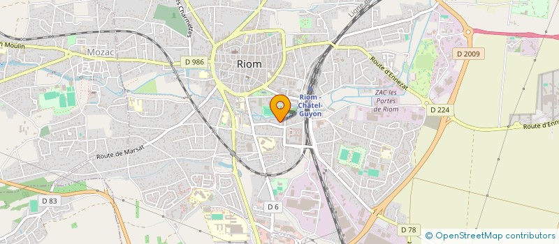 localisation de l'entreprise SCI LA PEREYRE  RIOM