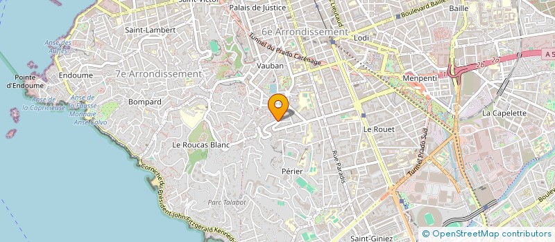 localisation de l'entreprise SCI LA PERGOLA à MARSEILLE