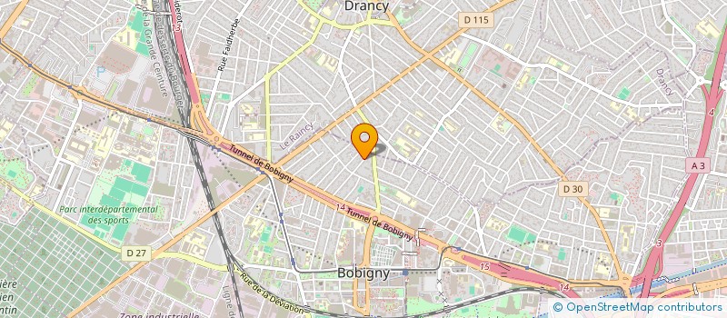 localisation de l'entreprise SCI LA PERGOLA  BOBIGNY