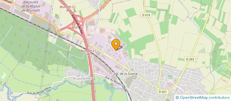 localisation de l'entreprise SCI LA PERHEUX  BRUMATH