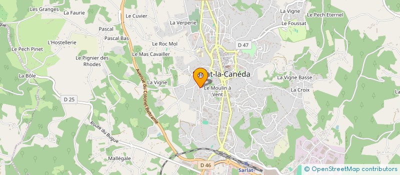 localisation de l'entreprise SCI LA PERIGOURDINE à SARLAT-LA-CANEDA
