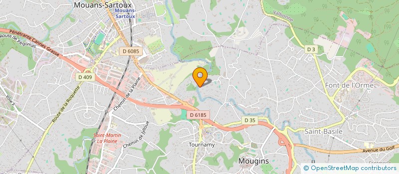 localisation de l'entreprise SCI LA PERLE à MOUGINS