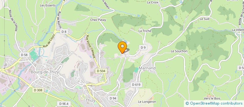 localisation de l'entreprise SCI LA PERLE DES PINS  THIZY-LES-BOURGS