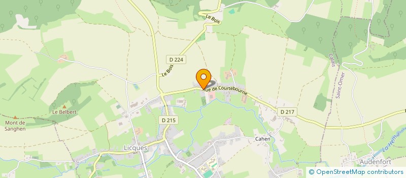 localisation de l'entreprise SCI LA PERLE ROSE  LICQUES