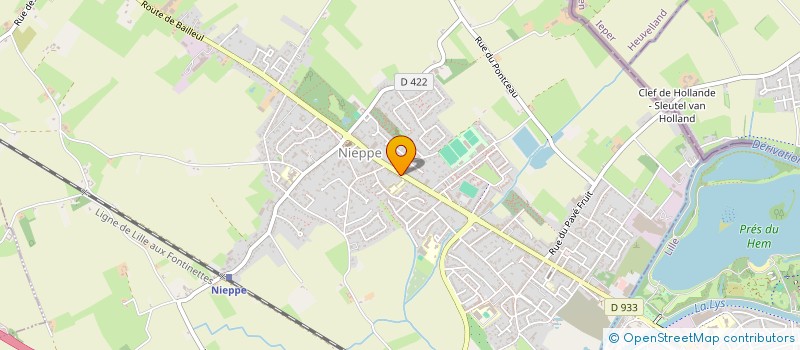 localisation de l'entreprise SCI LA PERLE VERTE  NIEPPE