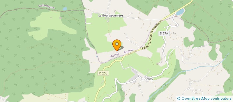 localisation de l'entreprise SCI LA PEROLLIERE  ROYBON