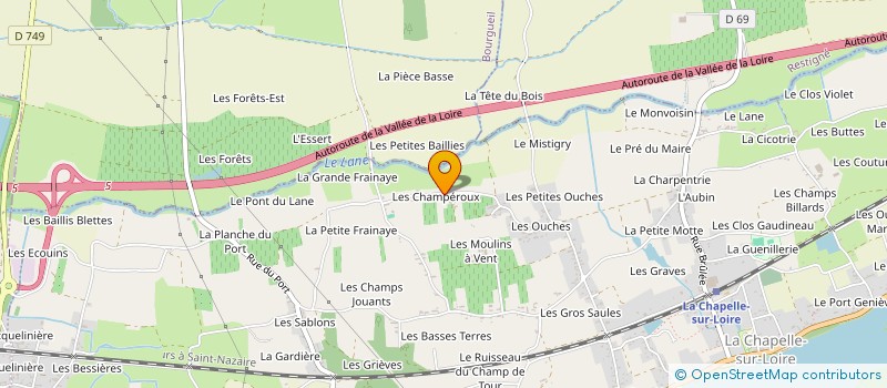 localisation de l'entreprise SCI LA PERONIERE  LA CHAPELLE-SUR-LOIRE