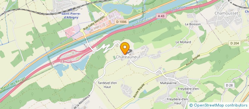 localisation de l'entreprise SCI LA PEROULE  CHATEAUNEUF