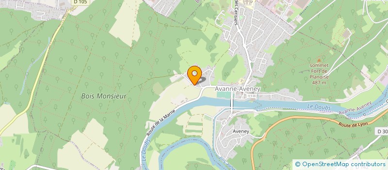 localisation de l'entreprise SCI LA PEROUSE  AVANNE-AVENEY