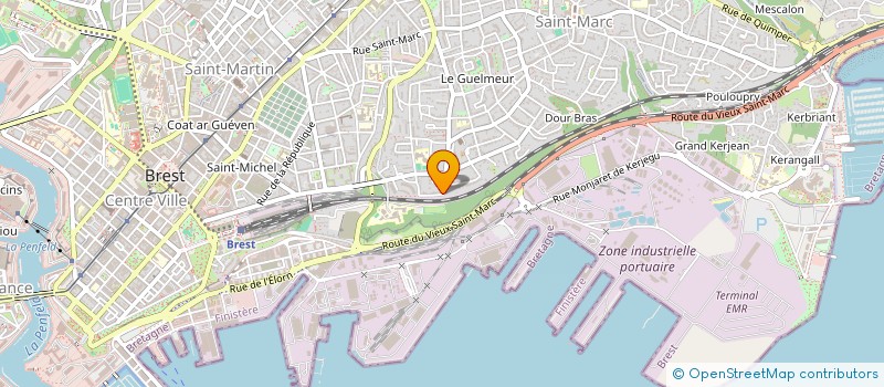 localisation de l'entreprise SCI LA PEROUSE  BREST