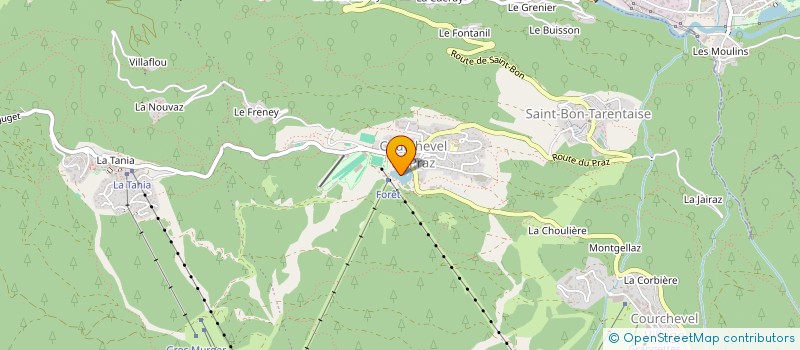 localisation de l'entreprise SCI LA PERRELLAZ à COURCHEVEL