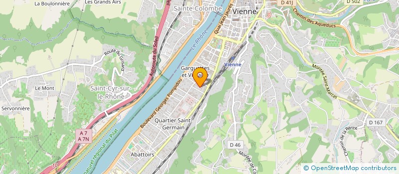 localisation de l'entreprise SCI LA PERRIERE  VIENNE