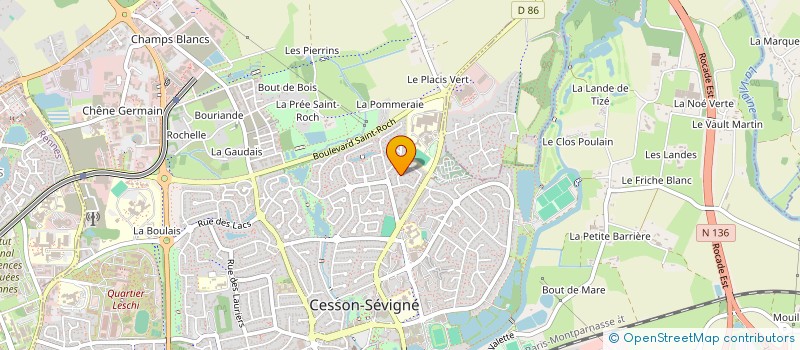 localisation de l'entreprise SCI LA PERRINE LANREN  CESSON-SEVIGNE