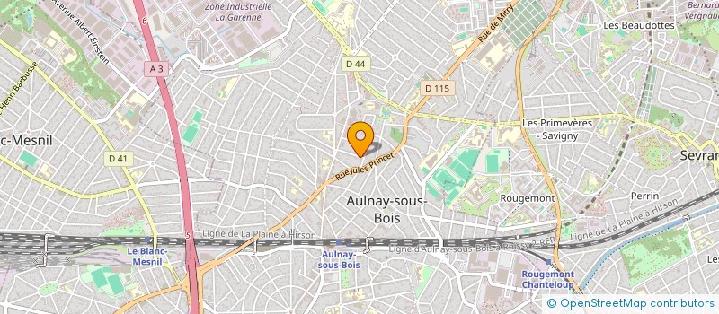localisation de l'entreprise SCI LA PERS DRAN  AULNAY-SOUS-BOIS