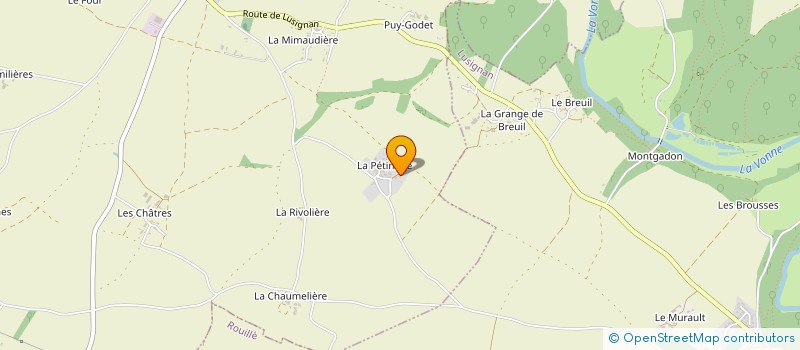 localisation de l'entreprise SCI LA PETINIERE  JAZENEUIL