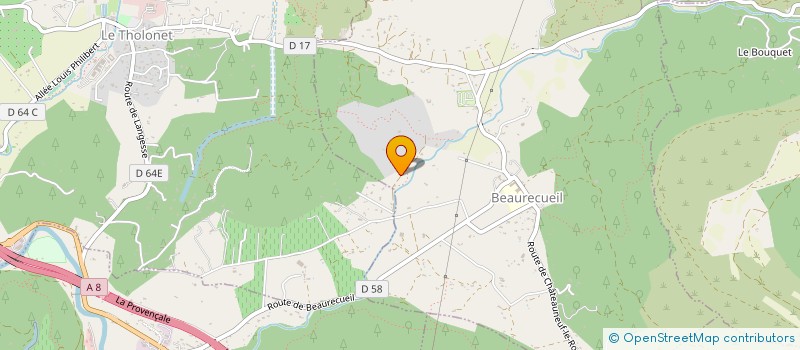 localisation de l'entreprise SCI LA PETITE BARCAROLLE  BEAURECUEIL
