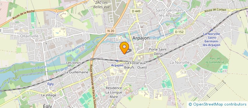 localisation de l'entreprise SCI LA PETITE BOITE  ARPAJON