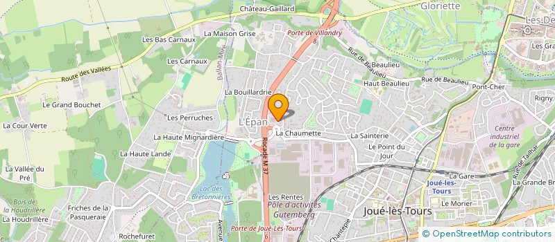 localisation de l'entreprise SCI LA PETITE CHAUMETTE à JOUE-LES-TOURS