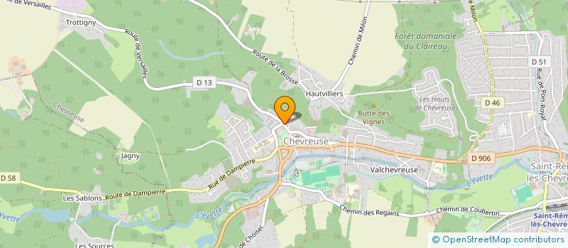 localisation de l'entreprise SCI LA PETITE COULOTTE  CHEVREUSE