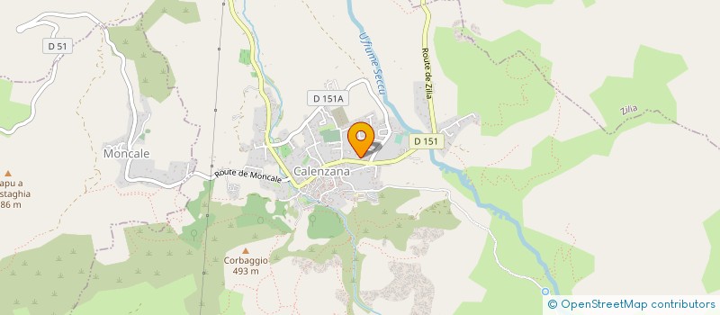 localisation de l'entreprise SCI LA PETITE ETOILE à CALENZANA