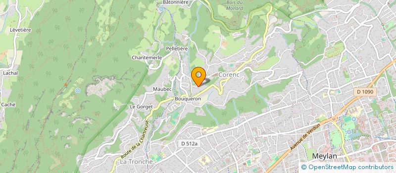 localisation de l'entreprise SCI LA PETITE FERME  CORENC