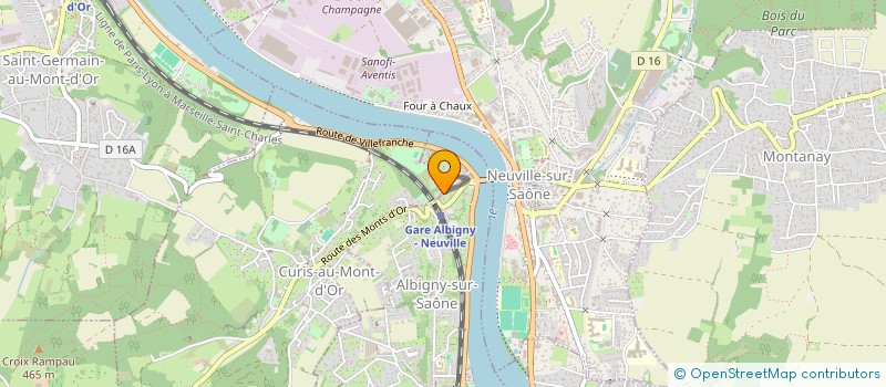 localisation de l'entreprise SCI LA PETITE FLAMME  CURIS-AU-MONT-D'OR