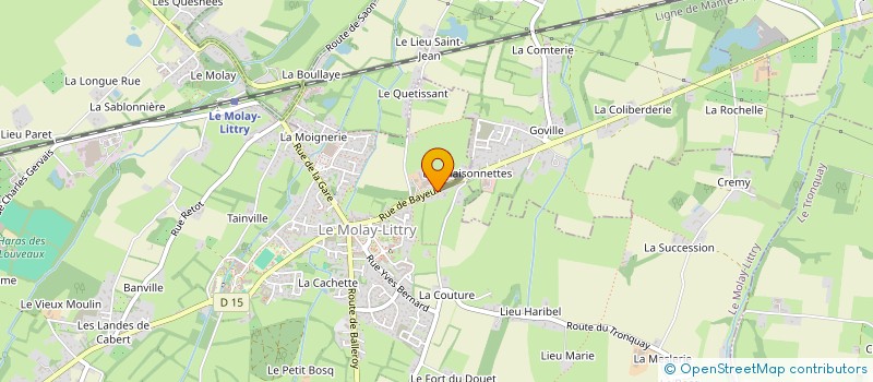 localisation de l'entreprise SCI LA PETITE FONTAINE  LE MOLAY-LITTRY