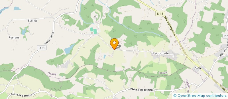 localisation de l'entreprise SCI LA PETITE FONTAINE  DOAZIT