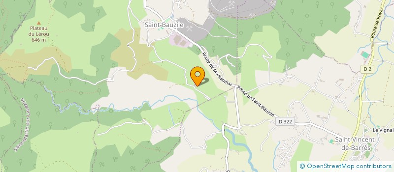 localisation de l'entreprise SCI LA PETITE FORET TUILIERES  CHOMERAC