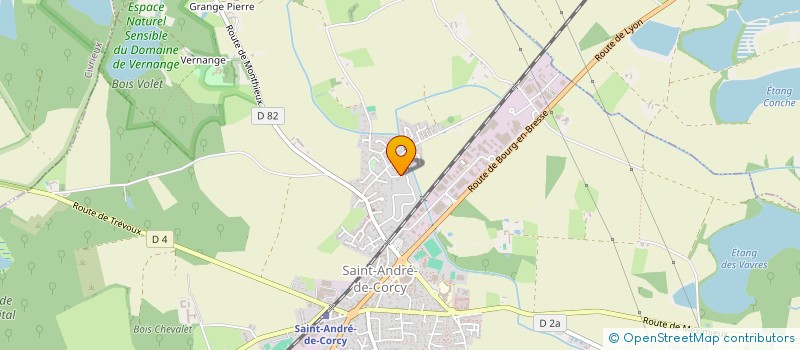 localisation de l'entreprise SCI LA PETITE FORGE  SAINT-ANDRE-DE-CORCY