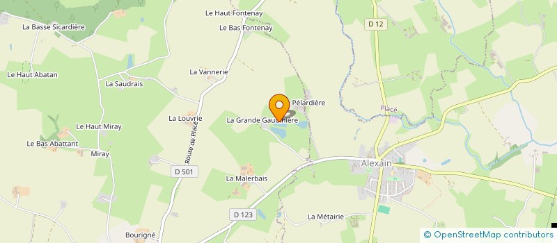 localisation de l'entreprise SCI LA PETITE GAUDINIERE  LA BIGOTTIERE