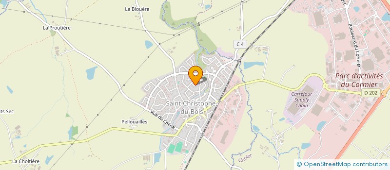 localisation de l'entreprise SCI LA PETITE GOULINE  SAINT-CHRISTOPHE-DU-BOIS