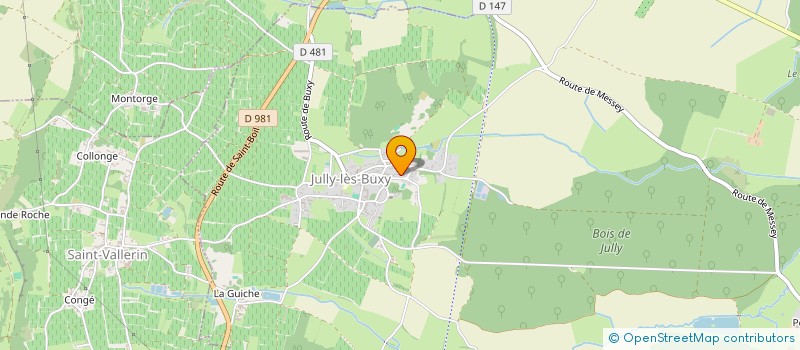 localisation de l'entreprise SCI LA PETITE GRAINETERIE  BUXY