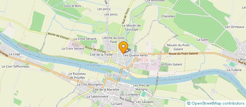 localisation de l'entreprise SCI LA PETITE GRANGE  L'ILE-BOUCHARD