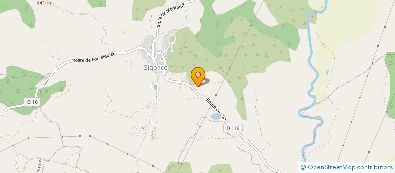 localisation de l'entreprise SCI LA PETITE GRANGE  SIGONCE