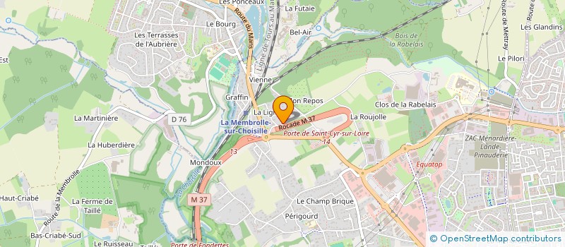 localisation de l'entreprise SCI LA PETITE LIGNIERE à SAINT-CYR-SUR-LOIRE