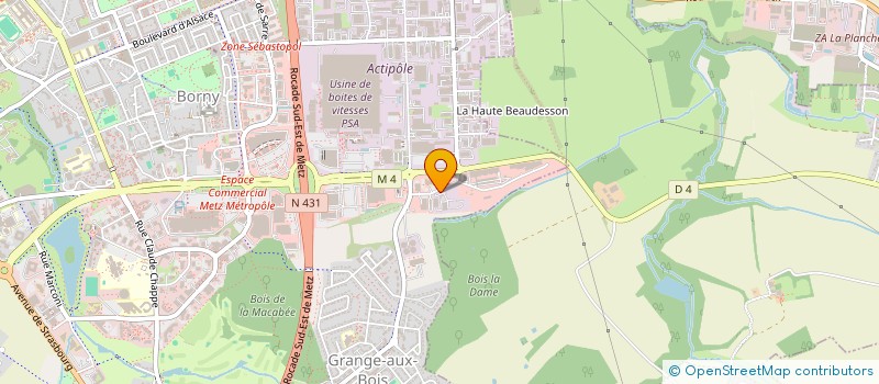 localisation de l'entreprise SCI LA PETITE MOUEE  METZ