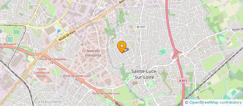 localisation de l'entreprise SCI LA PETITE PIERRE  SAINTE-LUCE-SUR-LOIRE