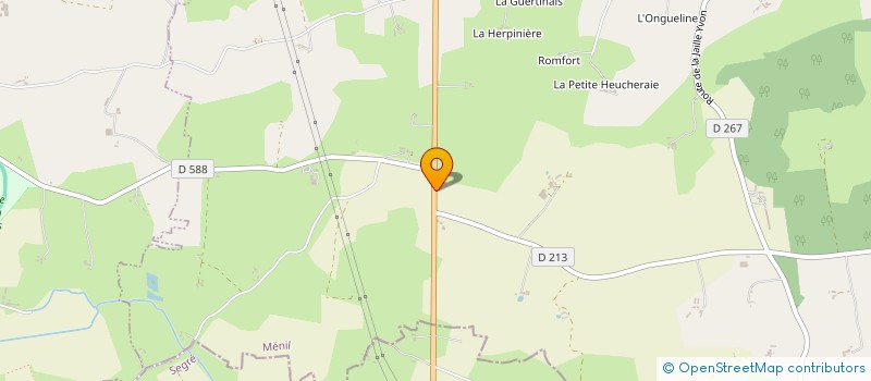 localisation de l'entreprise SCI LA PETITE RICOULIERE  MENIL