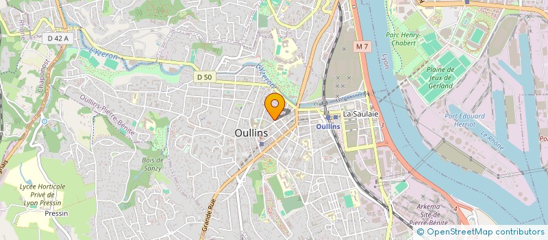 localisation de l'entreprise SCI LA PETITE SOURIS  OULLINS-PIERRE-BENITE