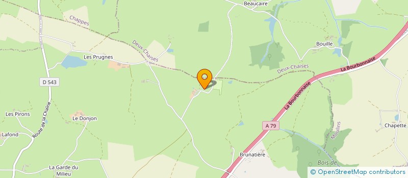 localisation de l'entreprise SCI LA PETITE VALETTE  SAZERET